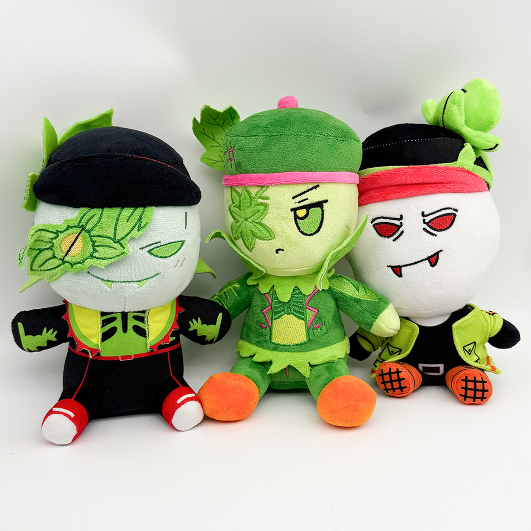 Cosplay Plushie Prop - Komik Oyun Yeşil Turp Peluşları Griefer